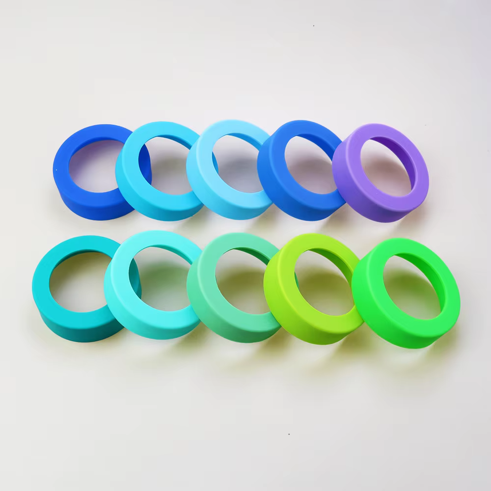 Sous-verres en Silicone, 28 couleurs, 6.5CM, couvercle inférieur de tasse, anneau inférieur, manchon