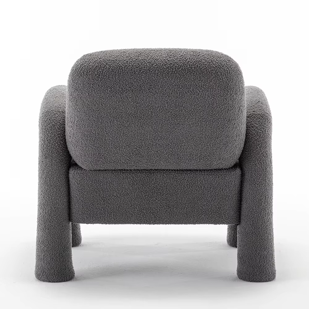SEYNAR-Chaise sherpa moderne au design unique, chaises d'appoint à pied pour salon, pour adultes