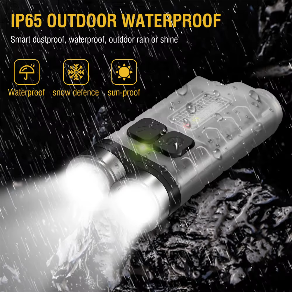 UiT-Porte-clés lampe de poche LED aste UiT V3 EDC, mini torche 900 lumens, lampe de travail de type 