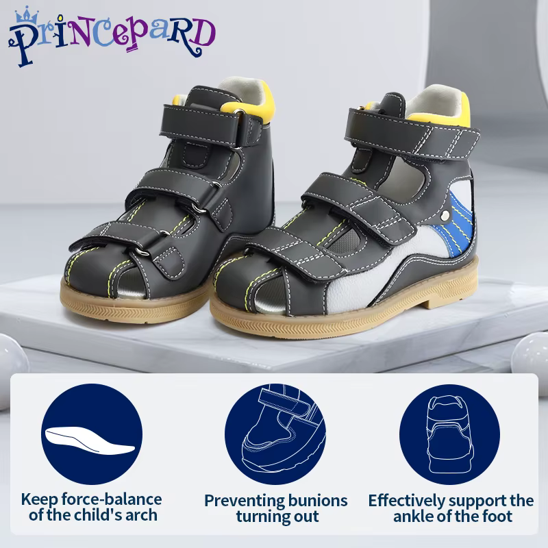 Sandales orthopédiques Princepard pour enfants, garçons, chaussures d'été correctrices pour pieds pl
