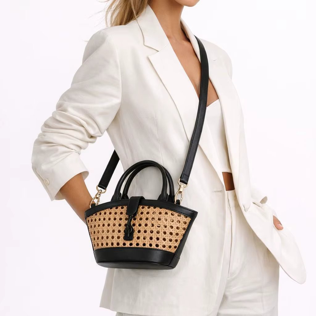 Sac à langer de luxe tendance pour femme, sac à bandoulière élégant en cuir grande capacité, style c