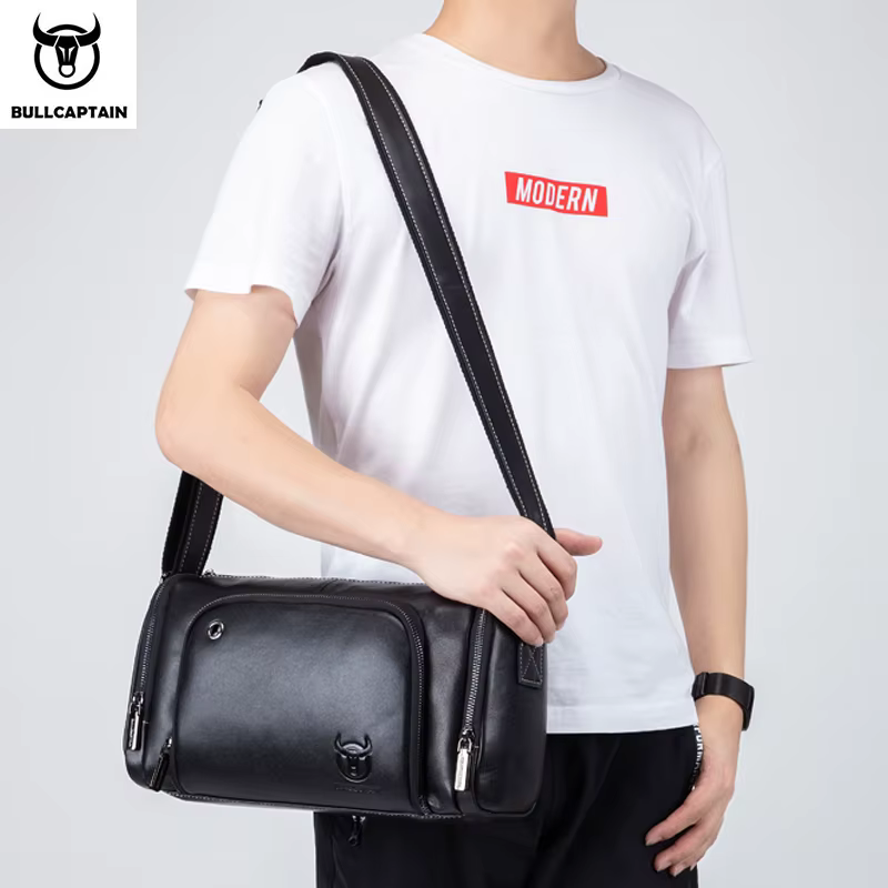 Bullcaptain sac à bandoulière pour hommes sport Fitness affaires sac à bandoulière voyage en plein a