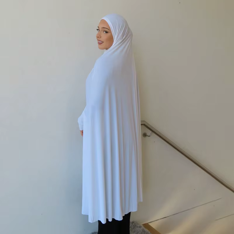 Abayas musulmanes à manches pour femmes, châle Long, couverture complète, couleur unie, vêtements de