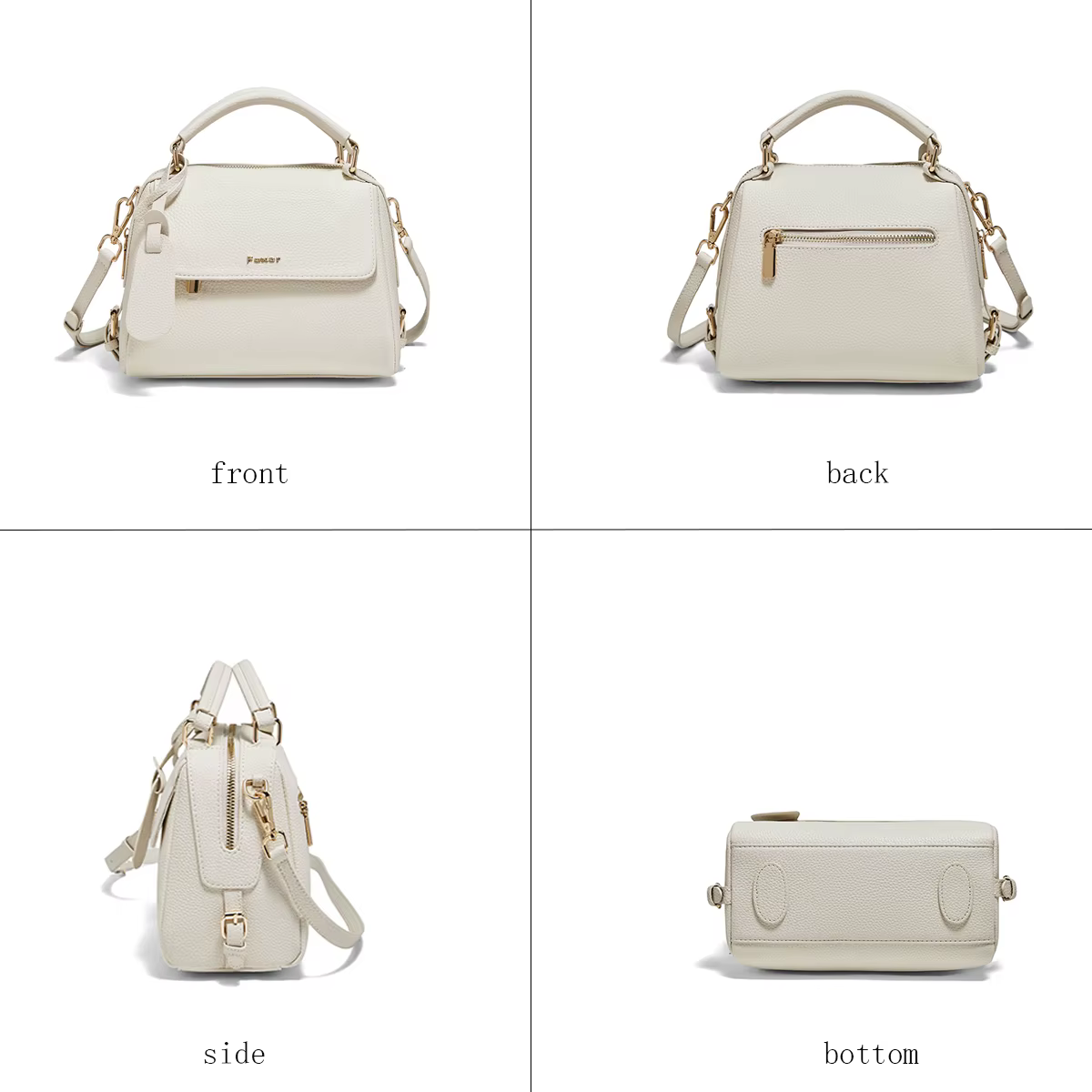 Sac à main femme FOXER 2026 en cuir de vachette, sac à bandoulière de luxe léger pour le quotidien e