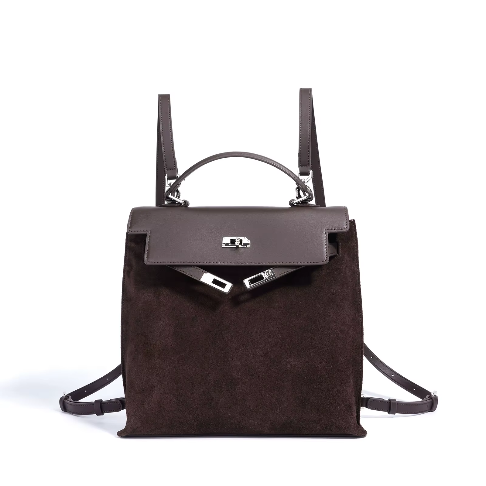 Sac à dos Vintage en daim et cuir pour femmes, fourre-tout multifonctionnel à bandoulière, fourre-to