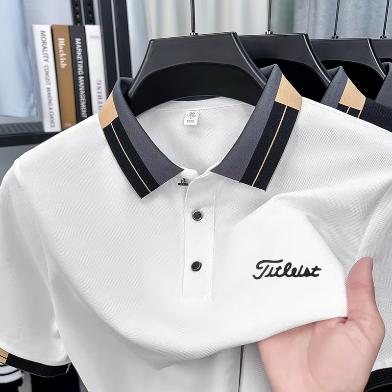 Polo à manches courtes pour homme, design de marque, col à revers, nouvelle collection été, t-shirt 