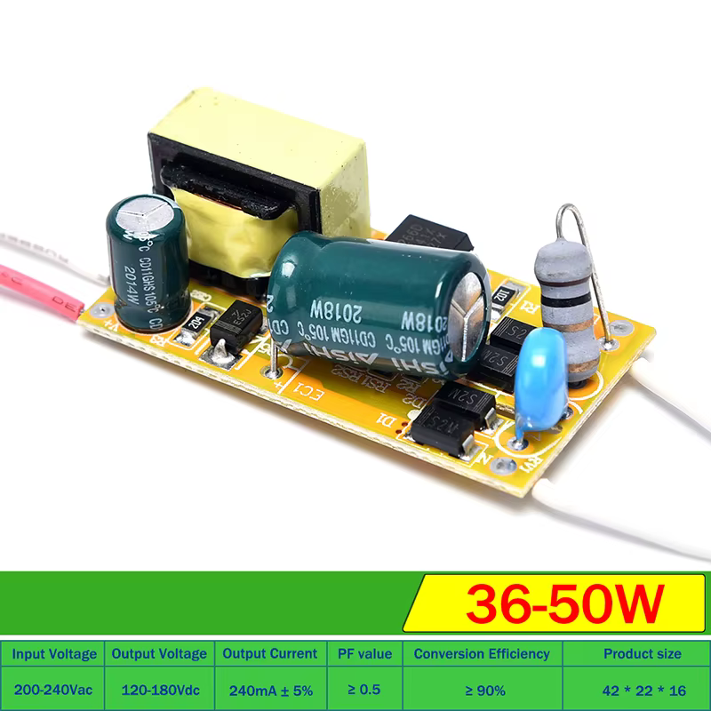 Transformateur de lumière à courant Constant, 8W 5W 18W 25W 36W 50W 120/240mA/250mA, adaptateur d'al