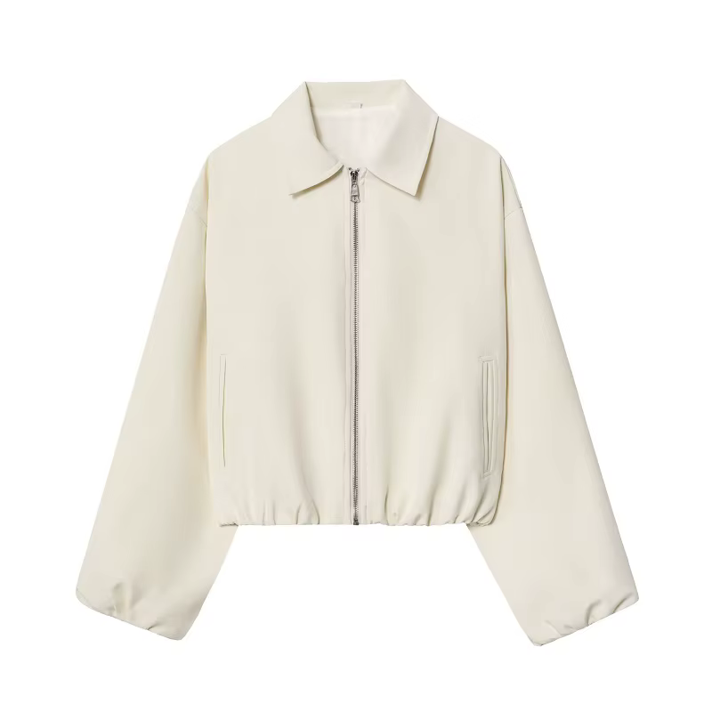 MUJER 2025 veste bombardier femme fermeture éclair bouffante vestes universitaire pour femme recadré