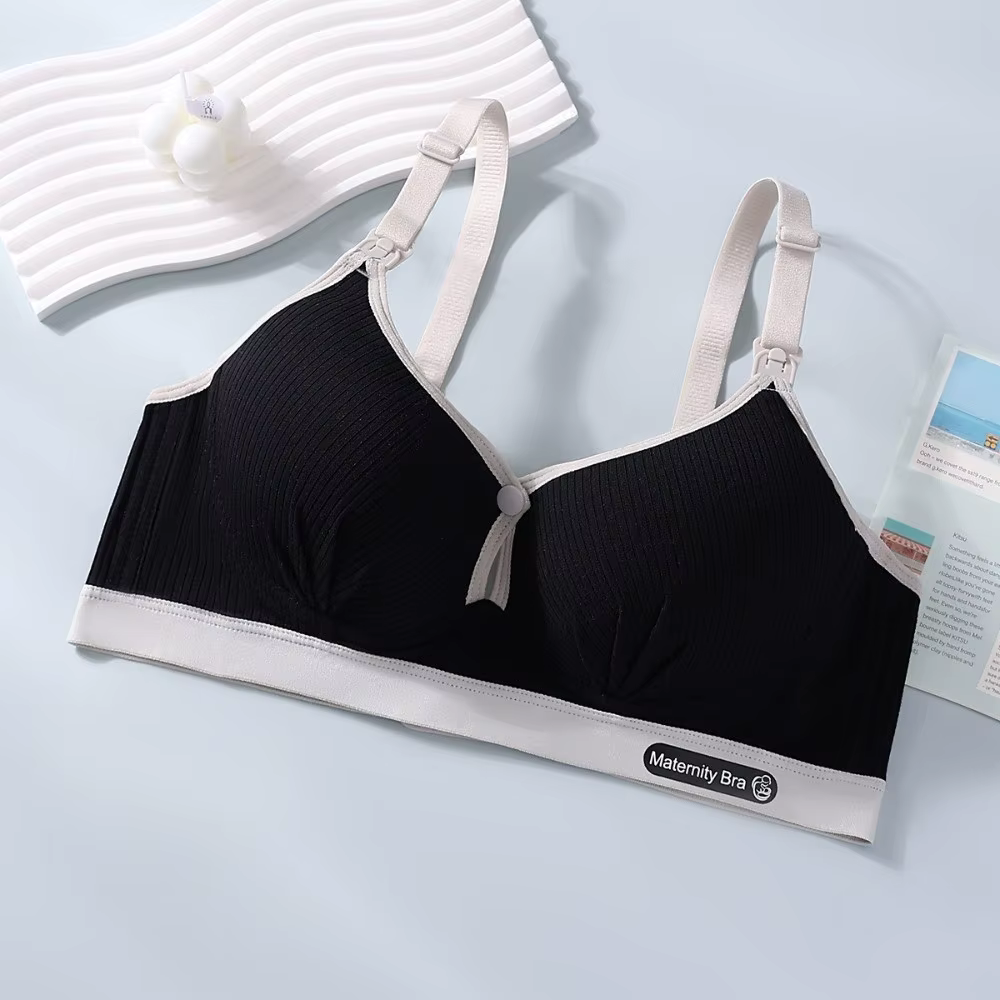 Soutien-gorge d'allaitement durable à double boucle, push-up, anti-affaissement, pratique et doux, p