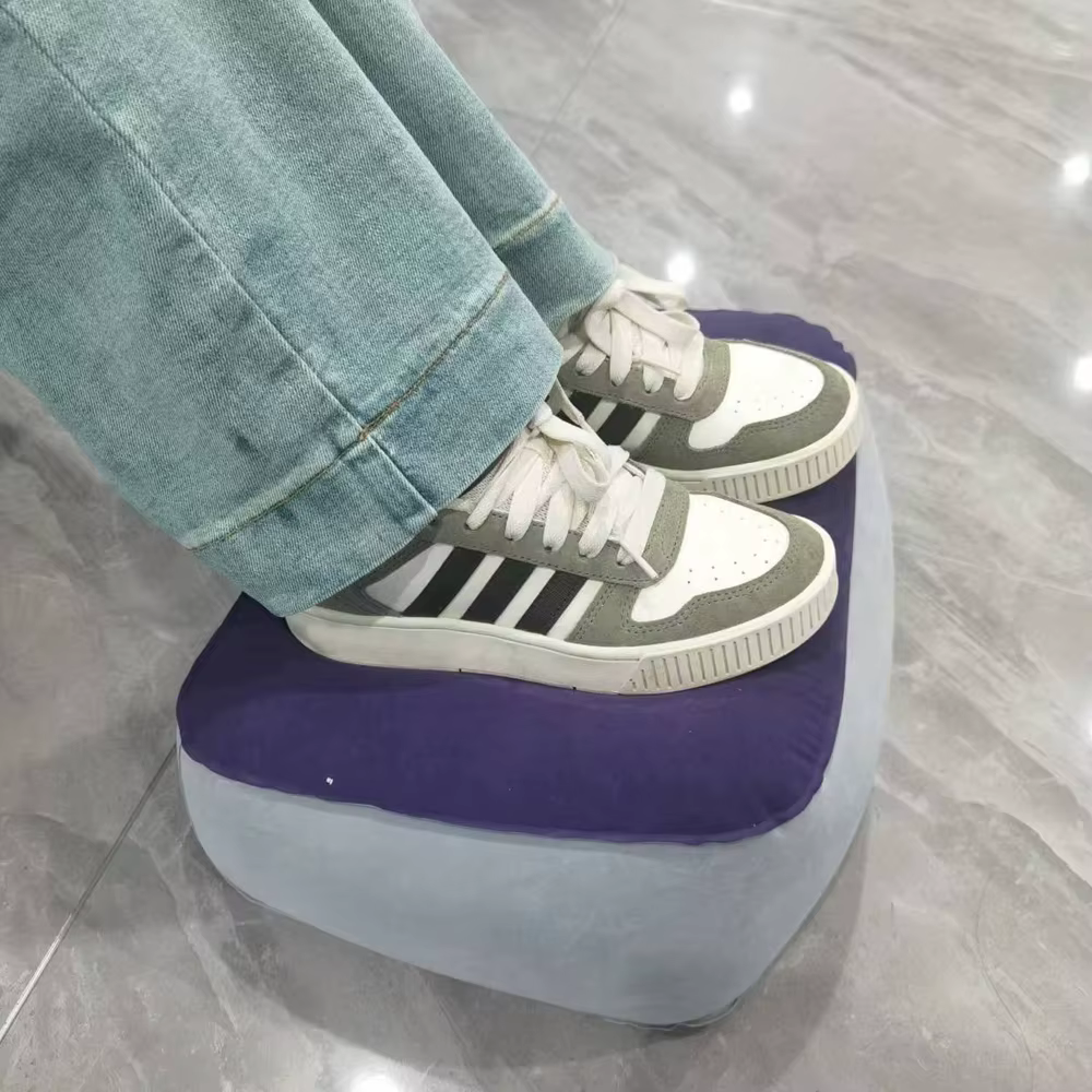 Repose-pieds gonflable en PVC, coussin d'air pour voyage, bureau, maison, jambes relaxantes, outils 