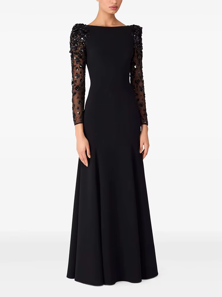 HIGH STREET Nouvelle Collection 2026 Robe Longue de Soirée Designer pour Femme, à Manches Longues, e