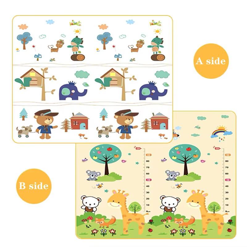 200x1 0/180x1 0/180x120cm tapis de jeu pour enfants épais tapis de sécurité amical ramper tapis de j