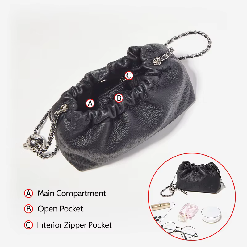 Sac bandoulière chic et compact FOXER 2026 pour femme en cuir véritable, mini sac à bandoulière tend