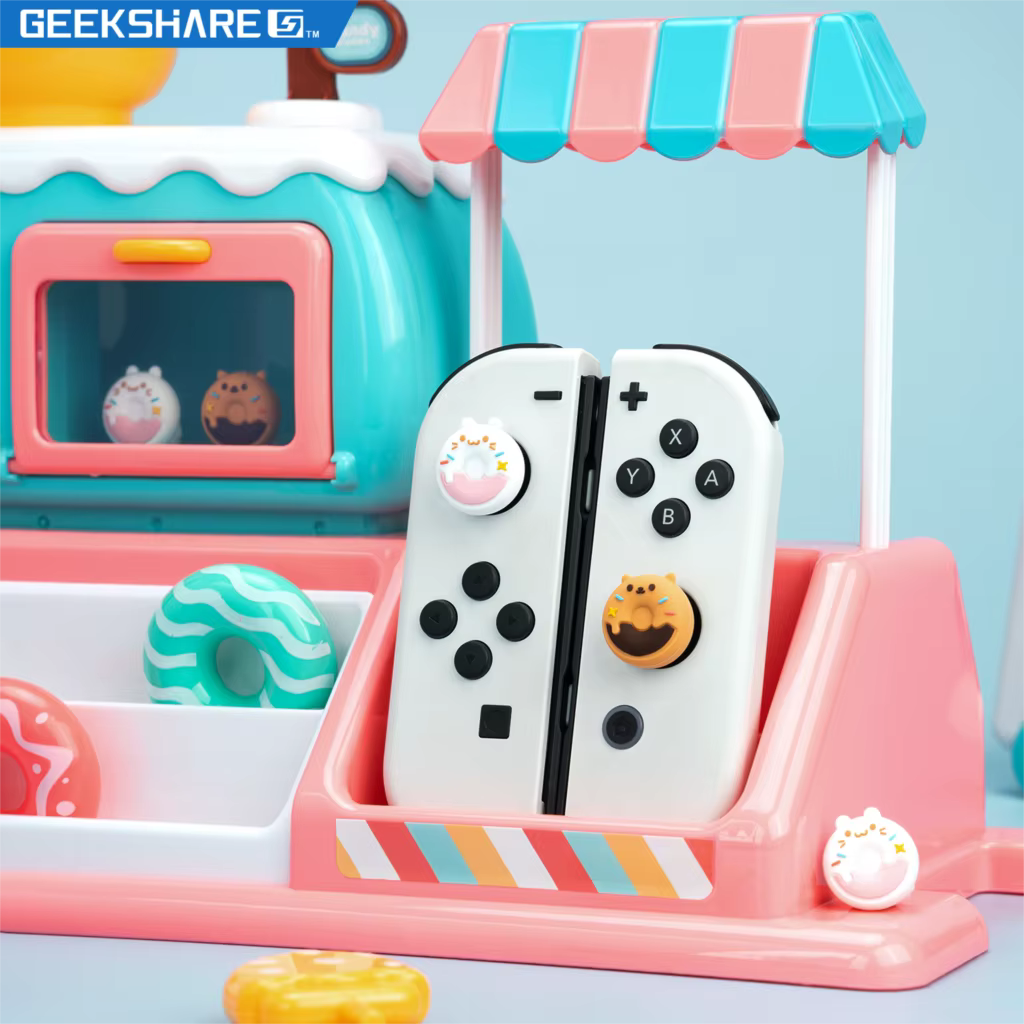Super mignon Silicone souple Joycon pouce bâton poignée capuchon Joystick couverture pour interrupte