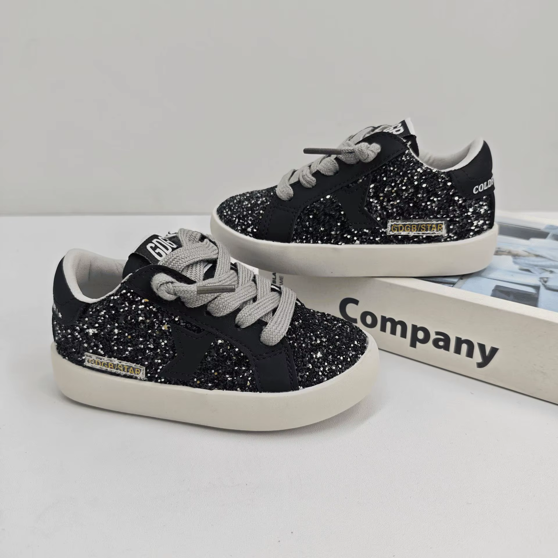 Enfants mode automne printemps enfants étoile conseil chaussure fille couleur bloquant chaussures dé