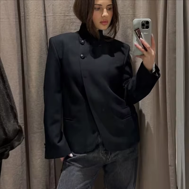 Blazers et Blouses Printemps Femme 2026 Nouvelle Collection – Vestes Élégantes pour Jeunes Femmes, I