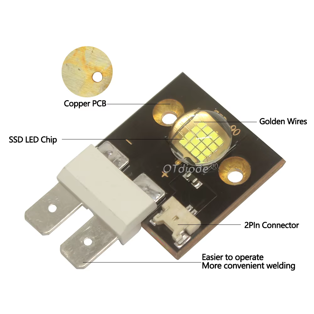 LED 60W 80W 90W 3V 5V12V haute puissance LED puce de lumière de scène CBT90 SCT90 CST-90 blanc chaud