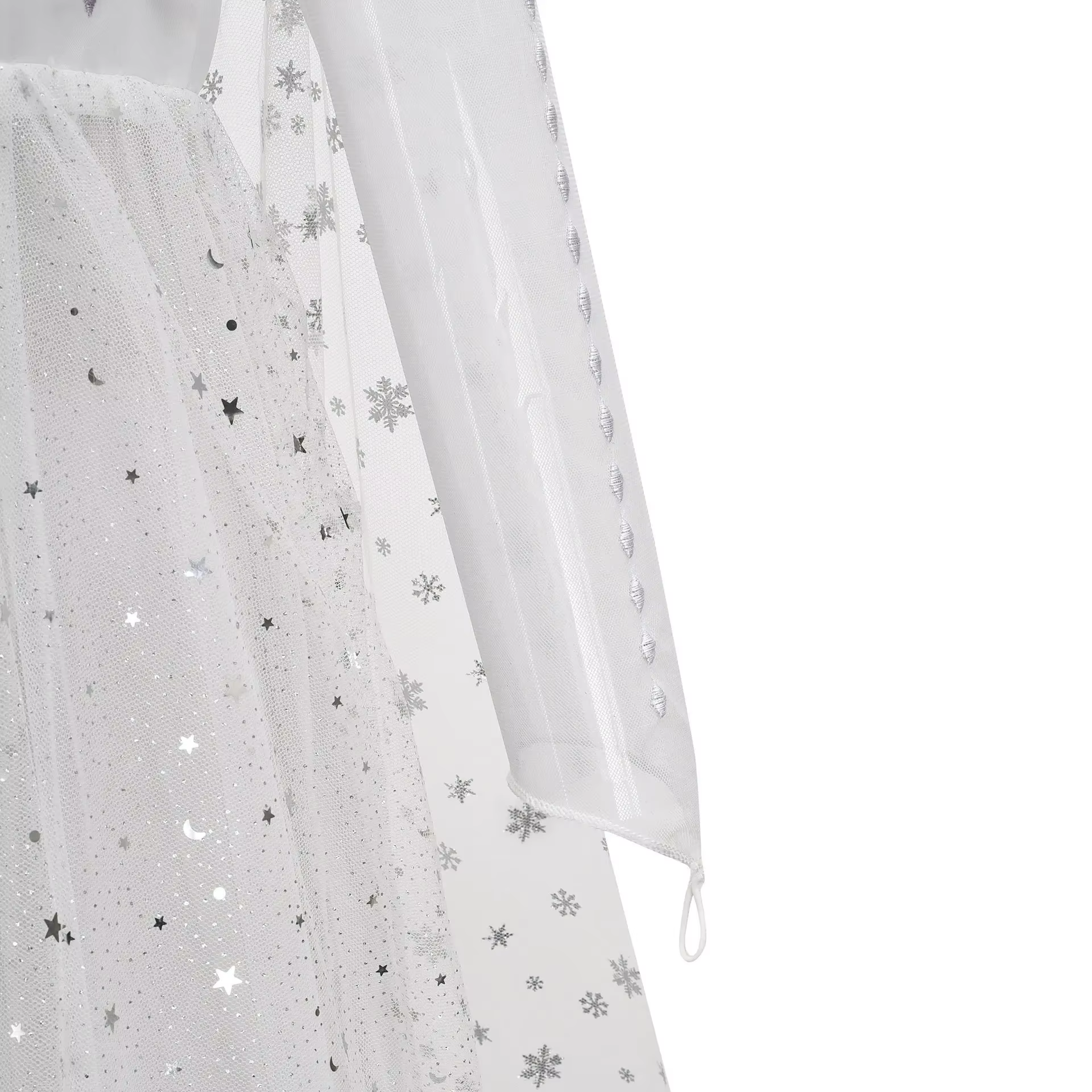 Robe de princesse Elsa blanche la reine des neiges Disney pour filles, Costume fantaisie Cosplay, vê