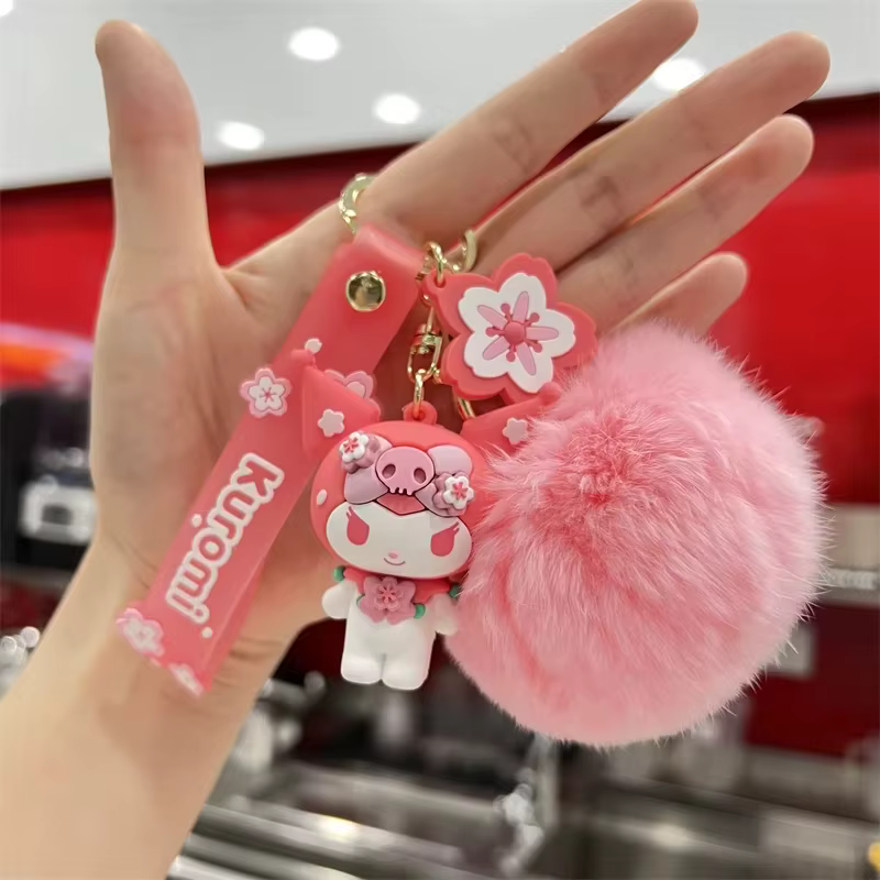 Sanrio Hello Kitty sac pendentif porte-clés dessin animé Kuromi cannelle mélodie peluche poupée sac 