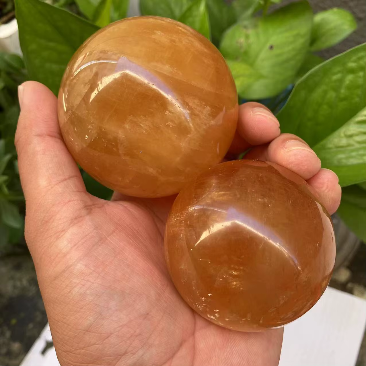 Sphère de cristal de quartz de calcite naturelle, pierre précieuse de guérison, décoration d'intérie