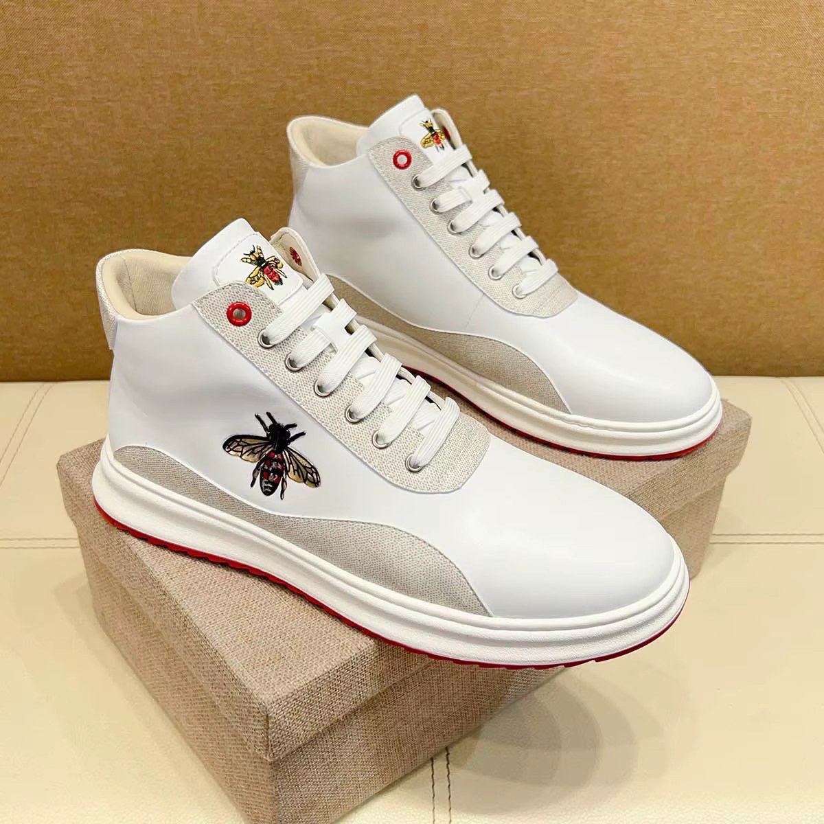 Chaussures de sport d'aviation en cuir véritable pour hommes, baskets à lacets, chaussures de course