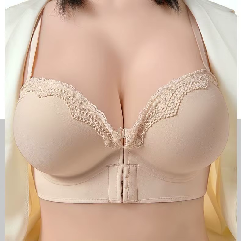 Soutien-gorge Push Up ultime 12cm, rembourré, fermeture frontale, sans bretelles, plongeant, pour pe
