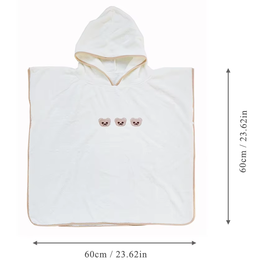 Serviette de bain à capuche en velours de corail doux pour bébé, peignoir pour enfant, mignon, Anima