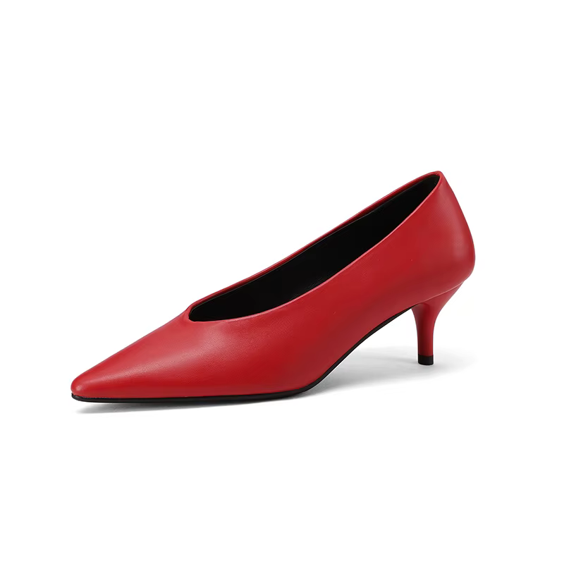 Escarpins tendance en croûte de cuir pour femmes, chaussures de bureau, Sexy, bleu ciel, jaune clair