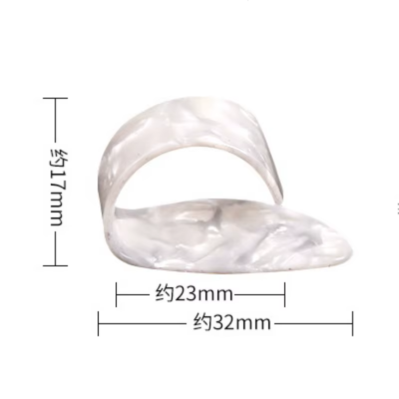 4 pièces main droite pouce doigt plectres de guitare ensemble droit d'ongles style doigt prévention 