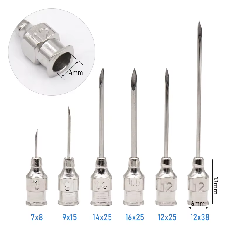 Aiguilles vétérinaire en acier inoxydable, 10 pièces, seringues de distribution, aiguilles d'échanti