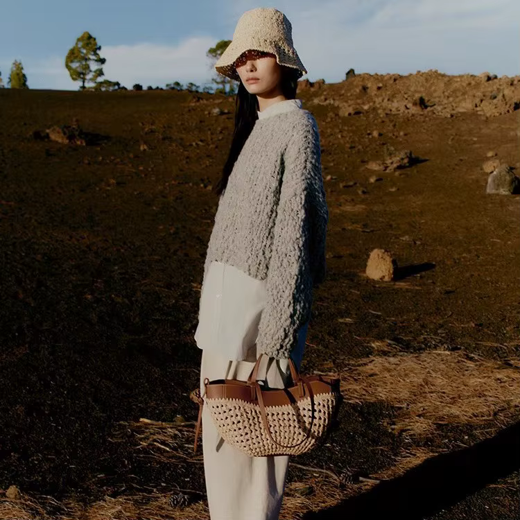 Nouveau sac tissé à la main, tendance, décontracté, simple, grande capacité, sac de plage, sac à ban