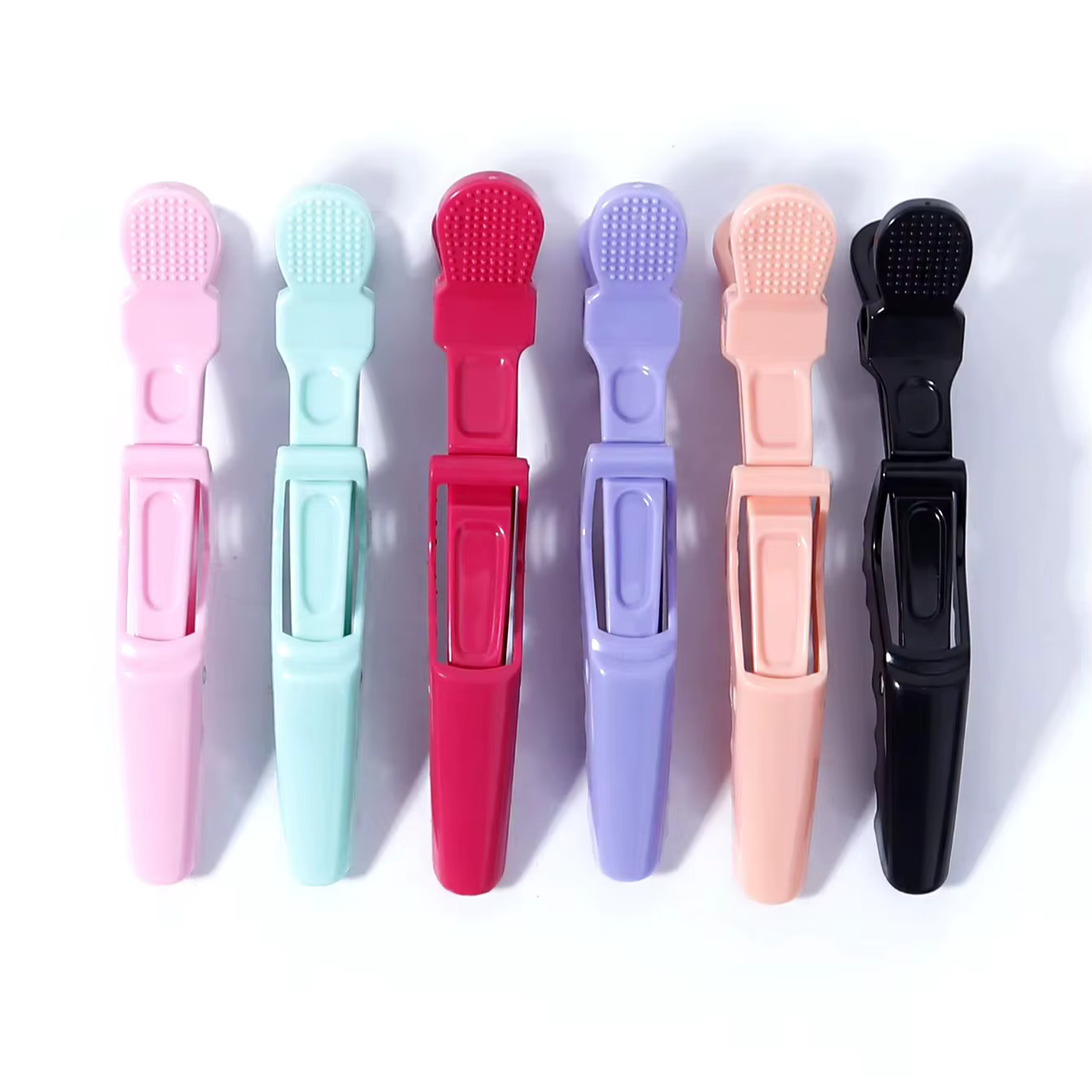 Ensemble de 4 pinces à cheveux et accessoires en crocodile pour salon de coiffure professionnel, spé