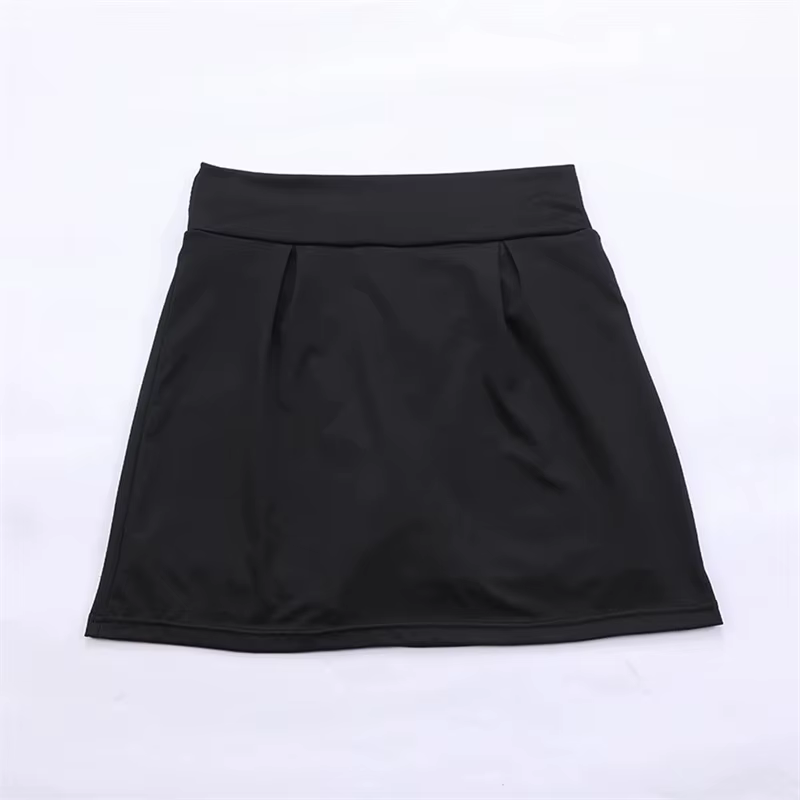 Jupes courtes d'été pour femmes, pour le tennis, la danse, le fitness, séchage rapide, couleur unie,