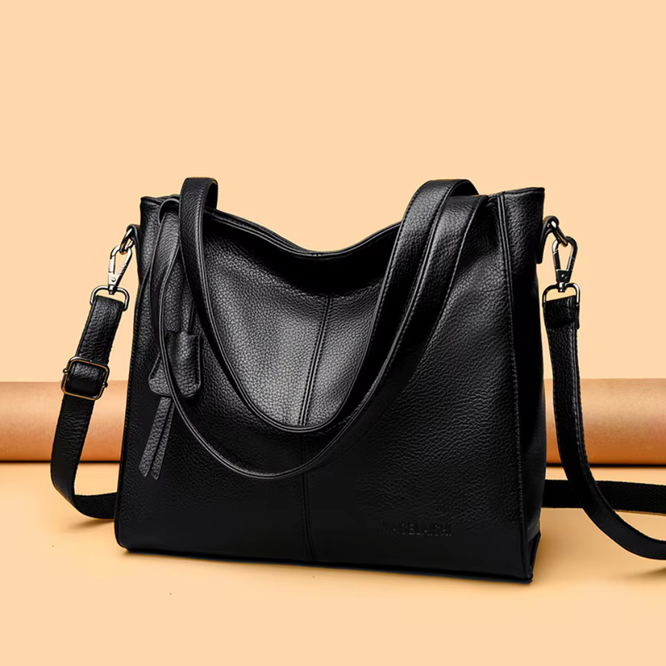 Véritable marque Top qualité en cuir Sac fourre-tout décontracté sacs à Main de luxe femmes sacs con