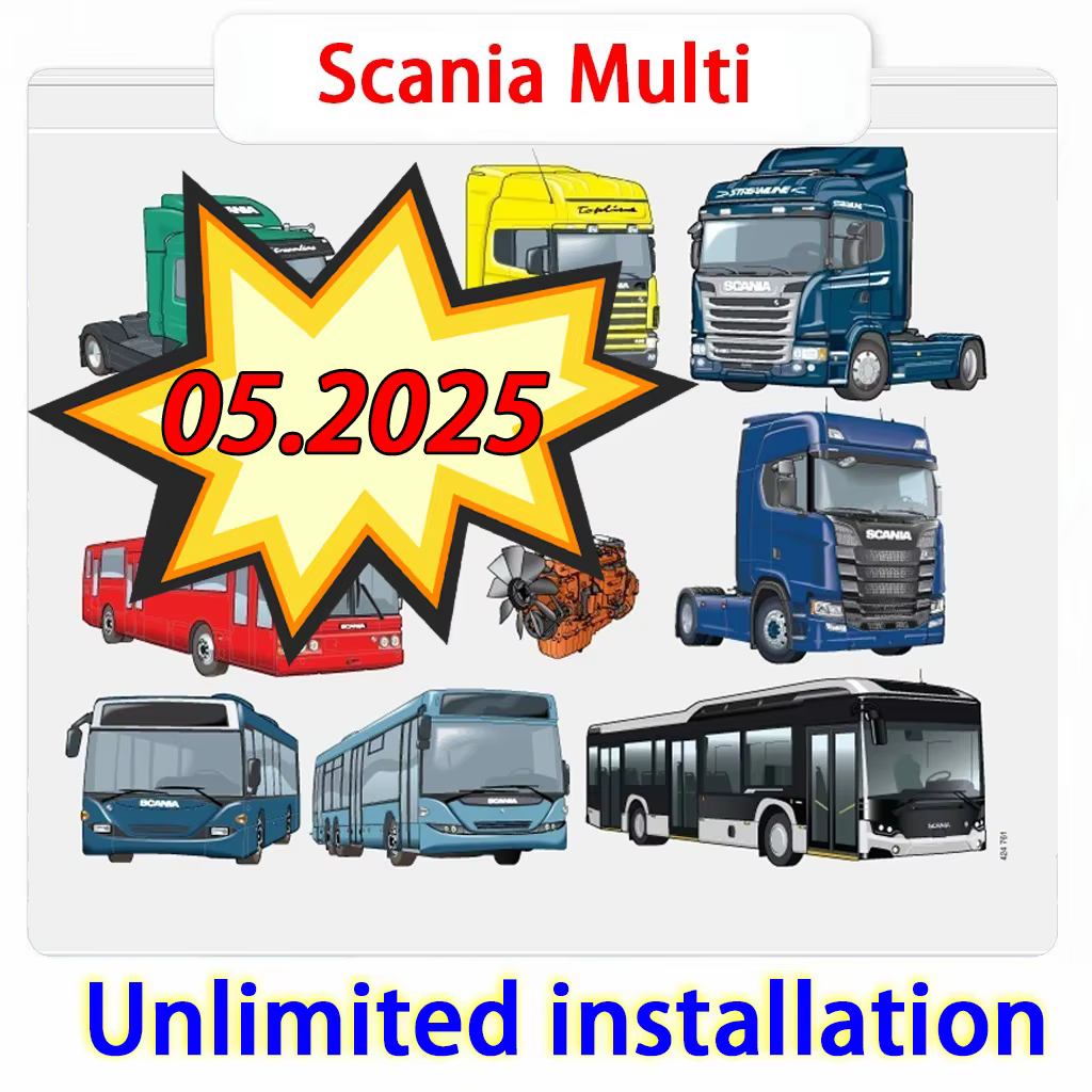 K 05.2025 pour Scania Multi pièces électroniques libération de catalogue pour Scania Multi camion Bu