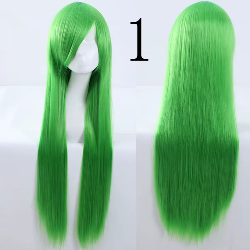 Perruque de Cosplay synthétique longue de 100Cm, perruques de fête Anime résistantes à la chaleur, 4