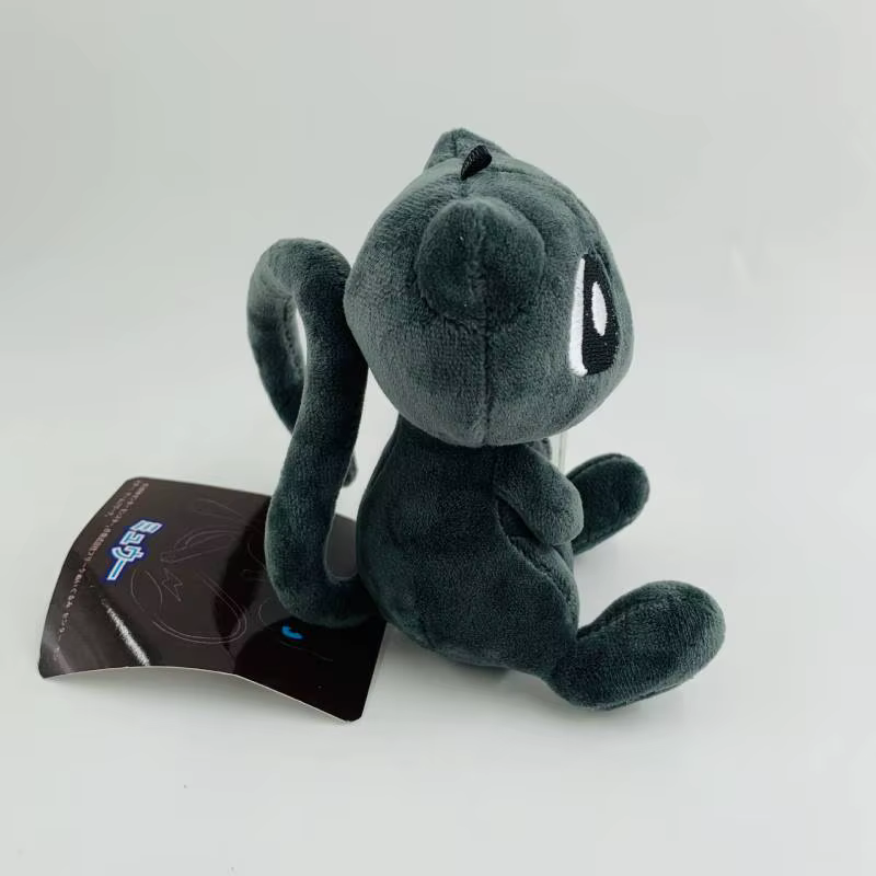 Porte-clés pokémon Mew en peluche noir 13CM, sac Pandent et décorations pour enfants, cadeau de noël