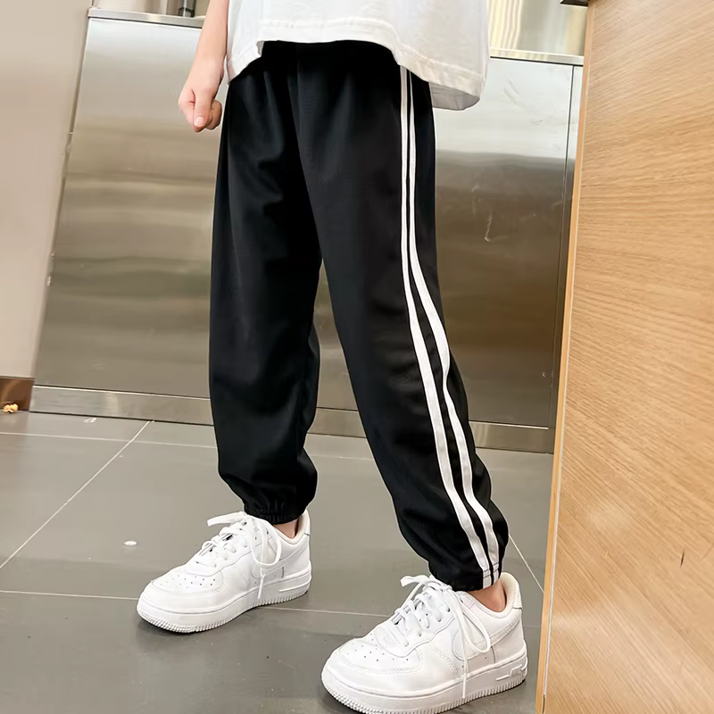 1/3 pièces enfants été couleur unie pantalons de sport de base garçons décontracté Joker taille élas