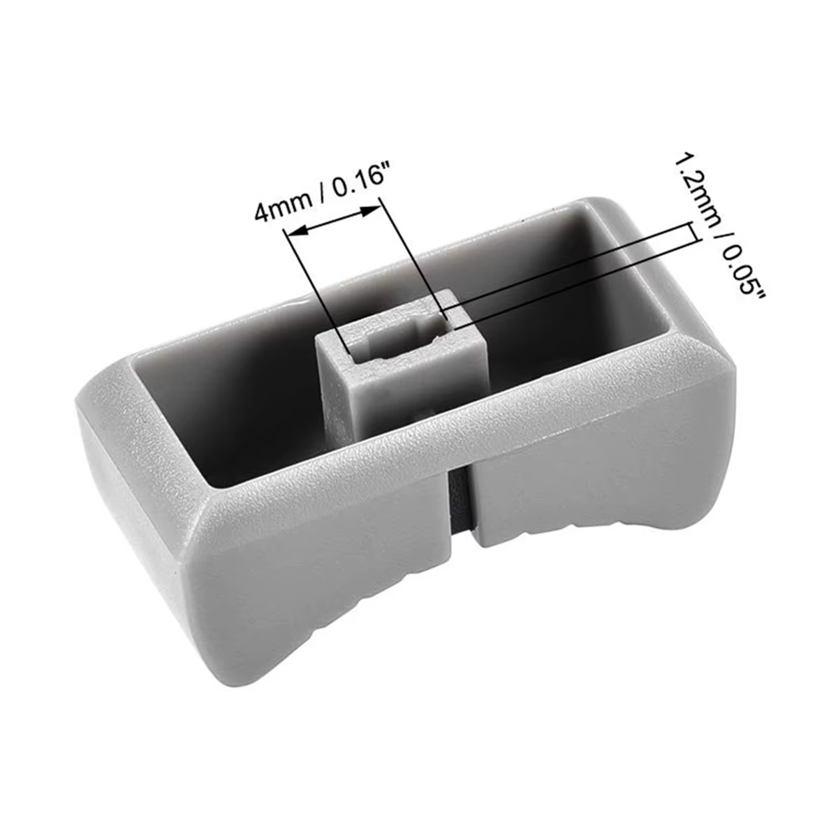 Lèvent de Fader de Remplacement pour Potentiomètre, Bouton Gris, Marque Noire, Console de Centre Com