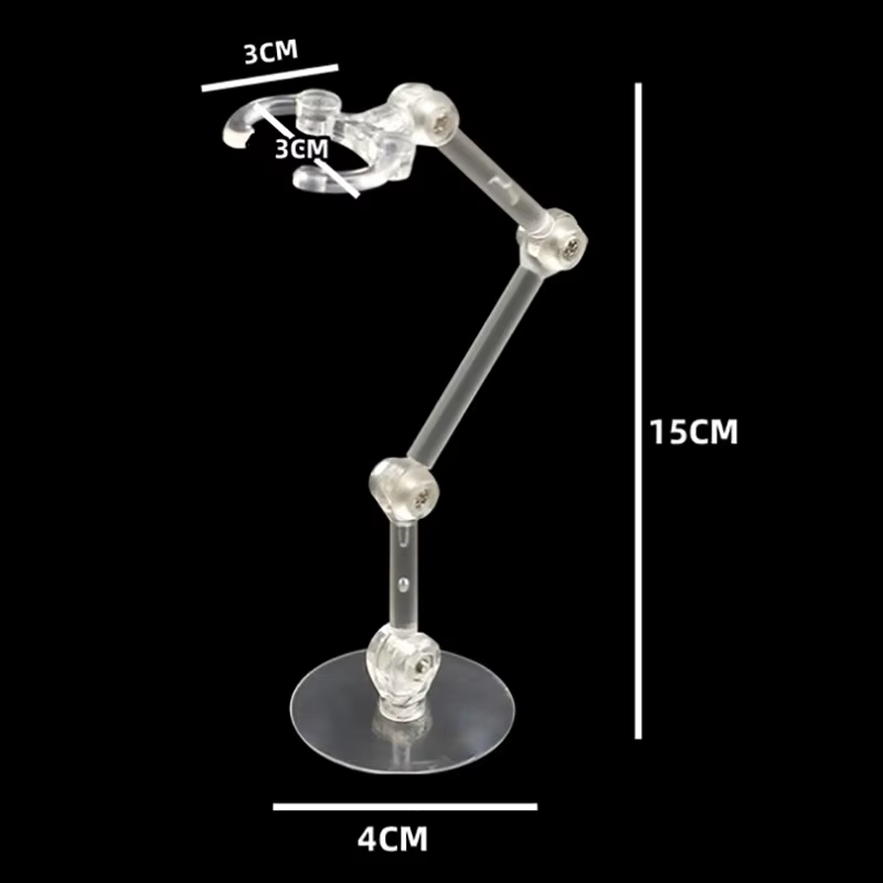 Support transparent pour figurine d'action, socle de piédestal pour SH Figuart, présentoir de modèle