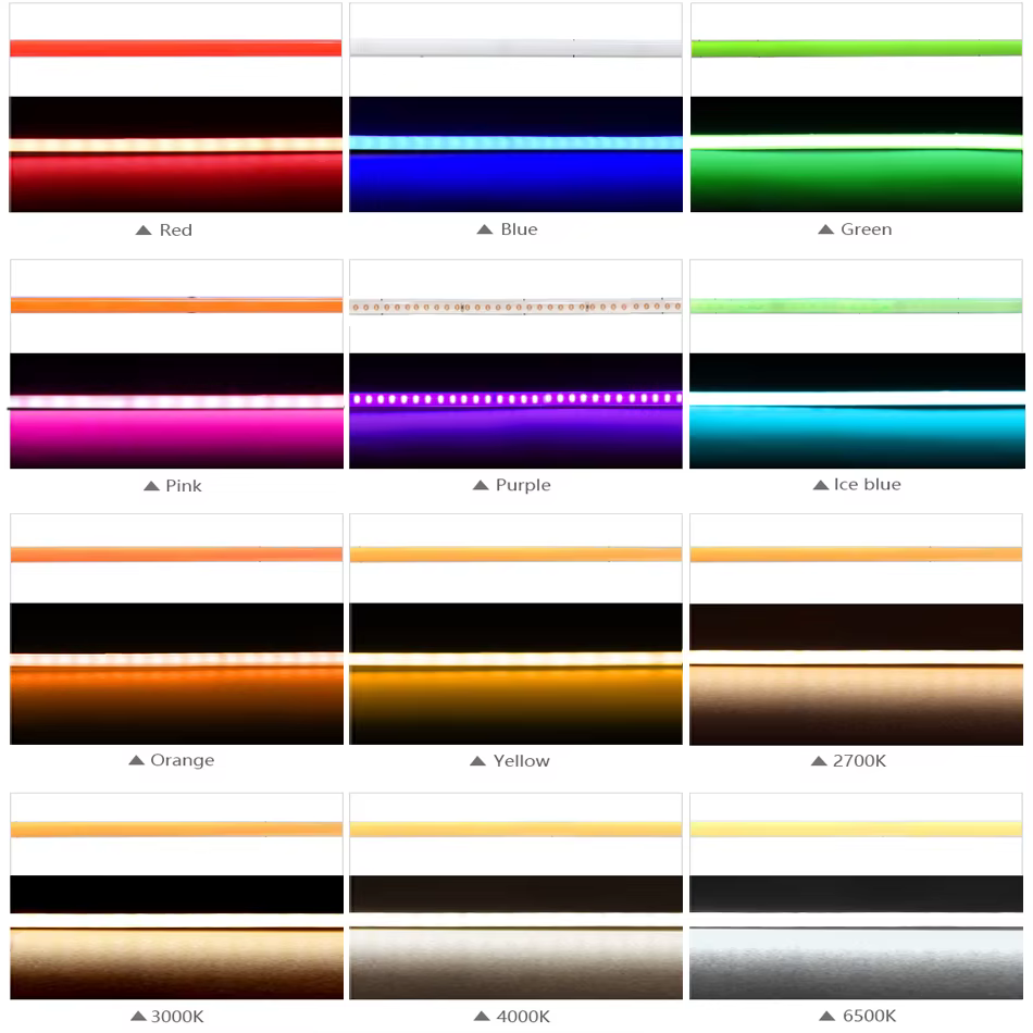 Bande lumineuse LED COB Ultra fine, 3mm, DC12V, 392 diodes/m, pour décoration de maison, voiture, br