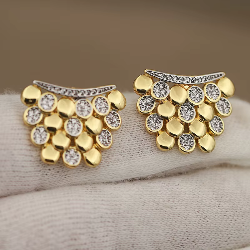 Boucles d'oreilles géométriques en cristal de luxe pour femmes, nouveau Design de vue, marque de mod