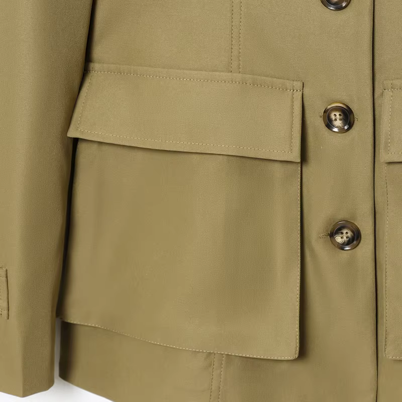 Veste femme kaki manteau femme vêtements d'extérieur femme à manches longues haut femmes 2025 automn