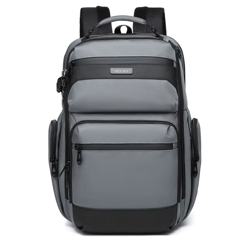 Ozuko – sac à dos étanche multifonctionnel pour hommes, sac à dos pour ordinateur portable 15.617.3 