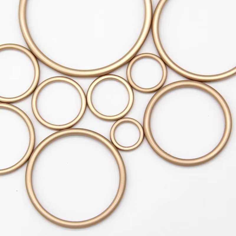 HENGC – grandes boucles rondes en métal, anneau torique, fermoir Web pour ceinture en cuir, chaussur