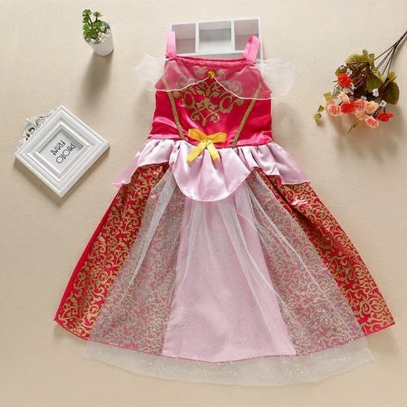 Robe de princesse pour filles, cendrillon, blanche-neige, aurore Sofia raiponce, Costume d'halloween