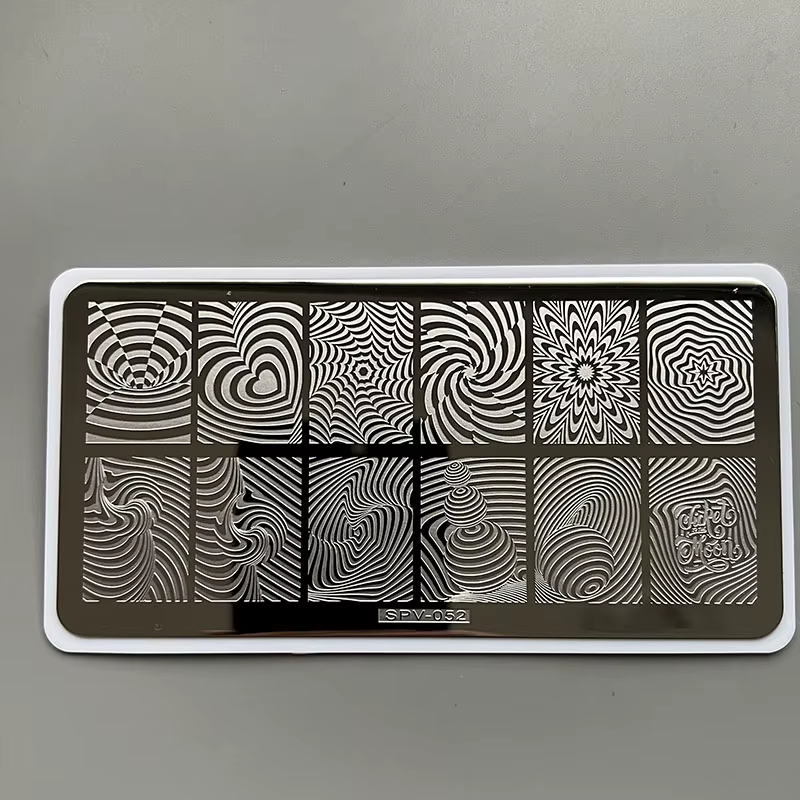 XMQ-Plaques d'estampage Nail Art, modèle de fleurs, freins
