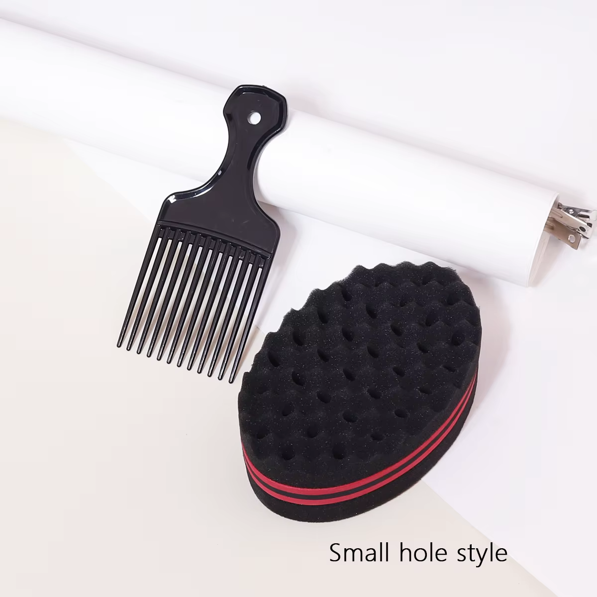 2 pièces/ensemble de peignes à brosse à dents larges, type d'insertion, brosse éponge de style afric
