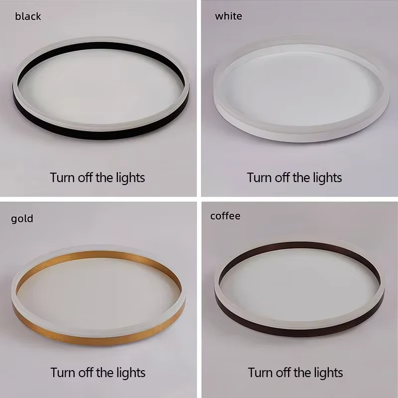 Plafonnier LED Circulaire en Métal Acrylique au Design Nordique Moderne, Luminaire Décoratif de Plaf