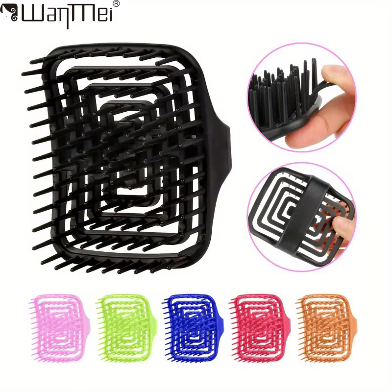 WANMEI Brosse à shampoing pour massage du cuir chevelu – Nettoyage et exfoliant en profondeur, conce